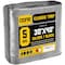 Core Tarps Heavy Duty Tarp, 40 ft L x 0.5 mm H x 30 ft W, 5 Mil, Silver/Black, Polyethylene CT-501-30X40 - alternate 1